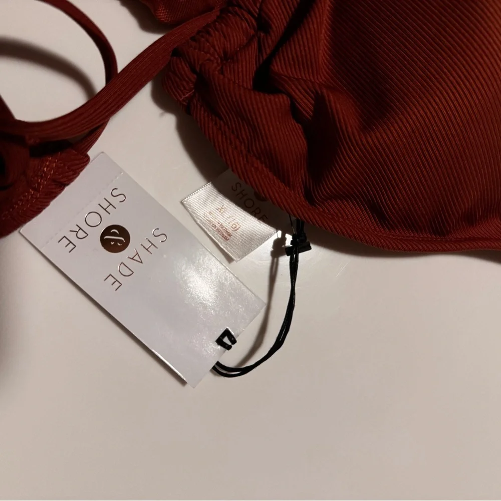 Women’s Rust Red Bikini Set with Skirt - Shade And Shore